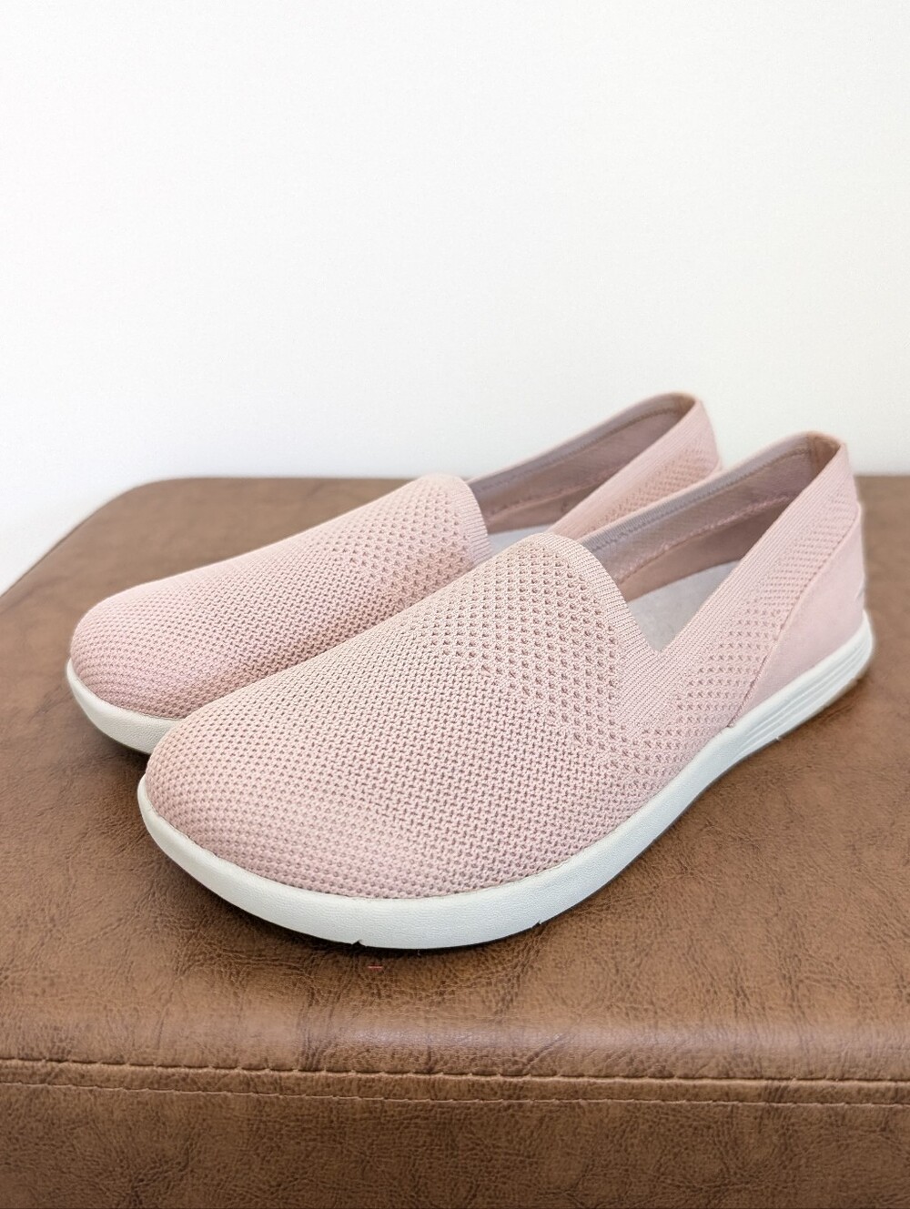 Altra Tokala 2 Pink Knit Slip On Recovery Shoes FootShape Toe Box